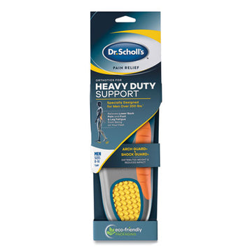 Dr. Scholl's® Pain Relief Orthotic Heavy Duty Support Insoles, Men Sizes 8 To 14, Gray-blue-orange-yellow, Pair freeshipping - TVN Wholesale